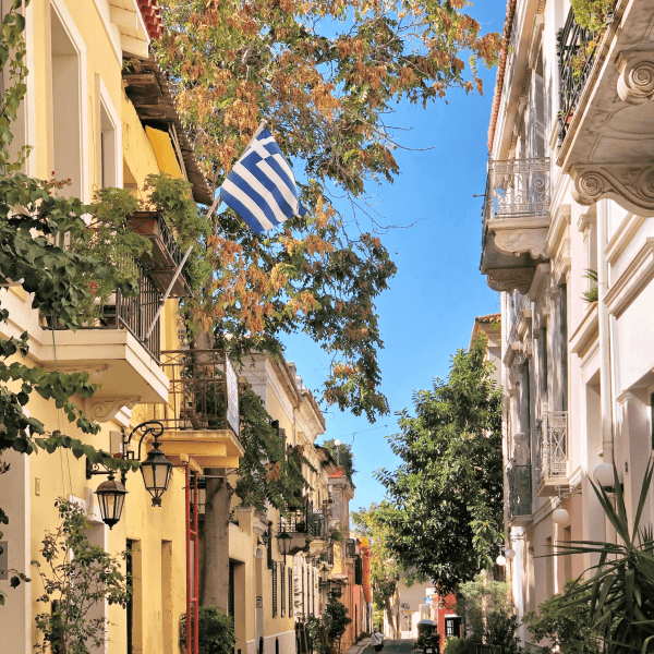 Athens City photo with Greek Flag - Digiplan